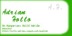 adrian hollo business card